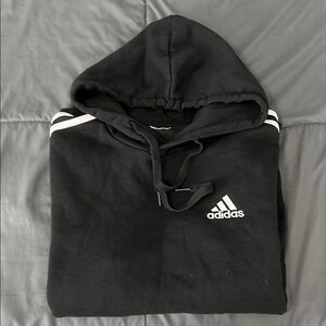 Adidas Black Fleece Hoodie *estimated size large